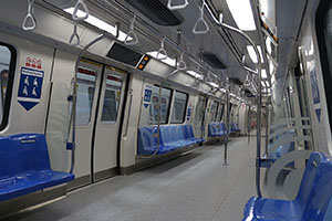 Interior of a C151B car (Baby Blue with Blue)