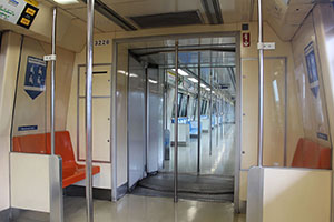 Gangway of a SIE train