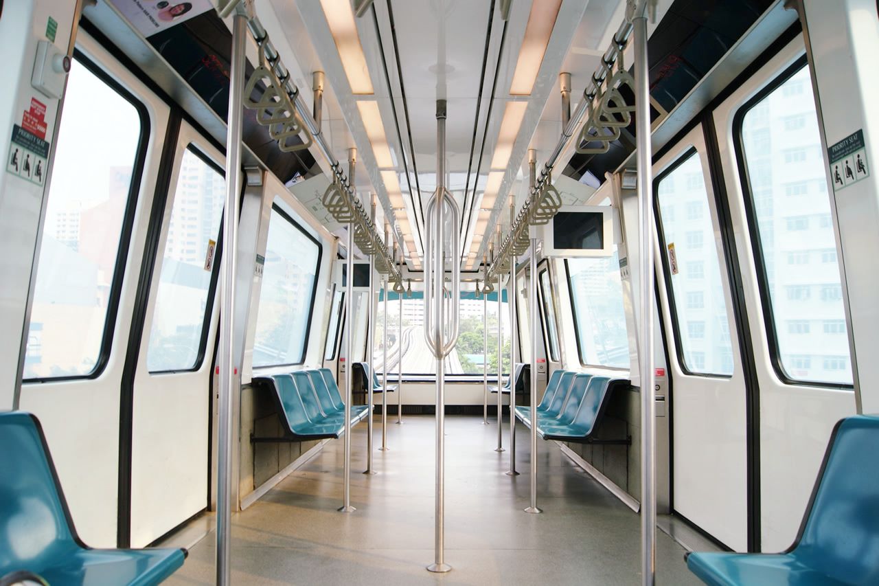 Interior of a C801 train car