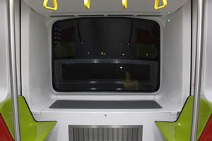 Viewing Space of the Bombardier INNOVIA APM 100 (C801A) train for the Bukit Panjang LRT.