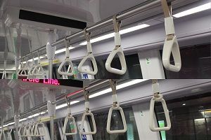 Design of Hand Grips of the Alstom Metropolis C830 train for the Circle Line.