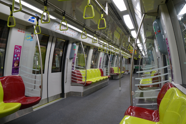 The third train car of the Alstom Metropolis C851E (CCL) train for the Circle Line.